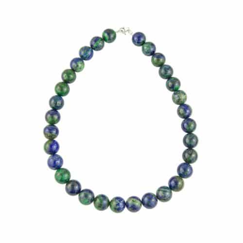 COLLIER CHRYSOCOLLE – PIERRES BOULES 14MM