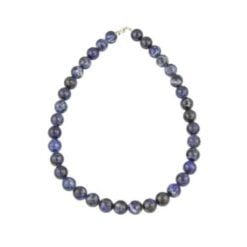 COLLIER SODALITE – PIERRES BOULES 12MM